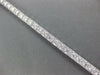 3.61CT DIAMOND 18KT WHITE GOLD CLASSIC SQUARE FILIGREE MILGRAIN TENNIS BRACELET
