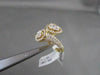 ANTIQUE WIDE DESIGNER 1.94CT DIAMOND 18KT Y GOLD RING