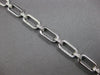 ESTATE WIDE & LONG 1.28CT DIAMOND 14K WHITE GOLD MULTI OVAL LINK TENNIS BRACELET