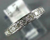 ESTATE .35CT DIAMOND 14KT WHITE GOLD ROUND HEART FILIGREE ANNIVERSARY RING #1208