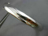ESTATE WIDE 14KT WHITE GOLD 3D CLASSIC HANDCRAFTED 8MM BANGLE BRACELET #26198