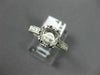ANTIQUE .60CT DIAMOND 14KT WHITE GOLD FILIGREE SEMI MOUNT ENGAGEMENT RING #14833