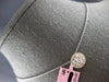 .55CT DIAMOND 14KT YELLOW GOLD 3D ROUND CLUSTER INVISIBLE HALO FLOATING PENDANT