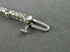 ESTATE LONG 1.87CT ROUND DIAMOND 14KT WHITE GOLD BEADED TENNIS BRACELET #21896