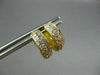 ESTATE .35CT DIAMOND 14KT YELLOW GOLD CLASSIC CHANNEL HUGGIE EARRINGS #18341