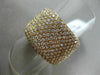 ESTATE LARGE 1.95CT DIAMOND 18KT ROSE GOLD MULTI ROW SEMI ETERNITY WEDDING RING