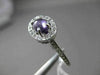 ANTIQUE 1.30CT DIAMOND & AAA AMETHYST 14KT WHITE GOLD 3D OVAL CABACHON FUN RING
