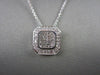 ESTATE .68CTW DIAMOND SQUARE FILIGREE 14KT WHITE GOLD PENDANT F COLOR VVS !!!!!!