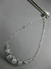 ESTATE 2.60CT DIAMOND 14KT WHITE GOLD 3D PEAR SHAPE RAIN DROP HANGING EARRINGS