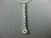ESTATE .60CT DIAMOND 14KT WHITE GOLD 3D SOLITAIRE JOURNEY FLOATING PENDANT
