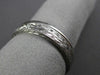 ESTATE WIDE 14KT WHITE GOLD 3D FILIGREE MILGRAIN WEDDING ANNIVERSARY RING #1061