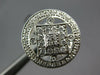 ESTATE WIDE .62CT DIAMOND 18KT WHITE GOLD OPEN FILIGREE CIRCULAR SQUARE FUN RING