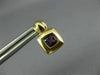 ESTATE .80CT AAA AMETHYST 14KT YELLOW GOLD 3D CLASSIC SQUARE STUD EARRINGS