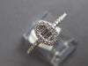 ESTATE .20CT DIAMOND 14KT WHITE GOLD ROUND & BAGUETTE OVAL FRIENDSHIP LOVE RING