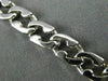 ESTATE WIDE 14KT WHITE GOLD SOLID HANDCRAFTED ITALIAN CLASSIC BRACELET #22768