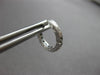 ESTATE SMALL .20CT DIAMOND 14KT WHITE GOLD FILIGREE HUGGIE HOOP EARRINGS #27900