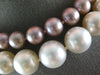 EXTRA LONG DIAMOND & AAA WHITE & PINK SOUTH SEA PEARL 14KT WHITE GOLD NECKLACE