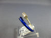 .43CT DIAMOND & BLUE ENAMEL 14KT YELLOW GOLD GRADUATING JOURNEY CRISS CROSS RING