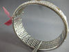 EXTRA LARGE 15.56CT WHITE & YELLOW DIAMOND 18KT 2 TONE GOLD CUFF BANGLE BRACELET