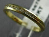 ESTATE .20CT ROUND DIAMOND 14KT YELLOW GOLD CHANNEL 2mm ANNIVERSARY RING #16678
