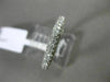 ESTATE .91CT DIAMOND 18K WHITE GOLD 3D CLASSIC ETERNITY WEDDING ANNIVERSARY RING