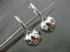 ESTATE 1.67CT BLACK & WHITE DIAMOND 14KT WHITE GOLD ETOILE LEVERBACK EARRINGS