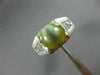 ESTATE LARGE 4.25CT DIAMOND & AAA CAT'S EYE PLATINUM 3D MATTE & SHINY MENS RING