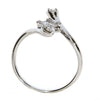 .30CT DIAMOND 18KT WHITE GOLD ROUND BAGUETTE & PEAR SHAPE GEOMETRICAL SNAKE RING