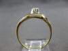 ESTATE WIDE .07CT DIAMOND 14KT YELLOW GOLD MATTE & SHINY FRIENDSHIP RING #27989