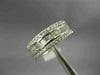 ESTATE WIDE 1.43CT DIAMOND 18KT WHITE GOLD 3D ROUND & BAGUETTE ANNIVERSARY RING