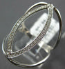 ESTATE LARGE .22CT DIAMOND 14KT WHITE GOLD 3D OPEN MARQUISE SHAPE FUN RING