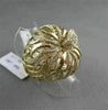 ANTIQUE WIDE  1.60CT DIAMOND 18KT YELLOW GOLD 3D OPEN FILIGREE FLOWER LEAF RING