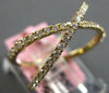 ESTATE .47CT DIAMOND 14K YELLOW GOLD 3D CLASSIC CRISS CROSS X INFINITY LOVE RING