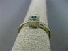 ESTATE .29CT WHITE BLUE DIAMOND 18K WHITE GOLD 3D SQUARE FRIENDSHIP PROMISE RING
