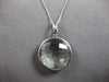 LARGE 25.07CT DIAMOND & AAA GREEN AMETHYST 14KT WHITE GOLD LOVE PENDANT #27970