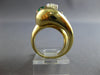 EXTRA LARGE 1.15CT DIAMOND & AAA EMERALD 18K YELLOW GOLD ENGAGEMENT RING #28010