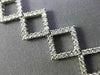 ESTATE WIDE 4.50CT DIAMOND 18K WHITE GOLD  CLASSIC OPEN SQUARE TENNIS BRACELET