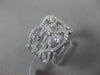 ESTATE WIDE 1.0CT DIAMOND 14KT WHITE GOLD ETOILE WAVE FUN COCKTAIL RING F/G VS