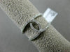 ESTATE WIDE .27CT DIAMOND 18KT WHITE GOLD 3D TWO ROW OPEN INFINITY LOVE RING