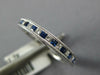 .52CT DIAMOND & AAA SAPPHIRE 18KT WHITE GOLD PRINCESS CHANNEL ANNIVERSARY RING