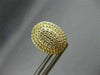 LARGE .83CT DIAMOND 14K YELLOW GOLD 3D CLUSTER DOUBLE HALO CLIP ON POST EARRINGS