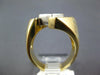 ESTATE LARGE 1.48CT DIAMOND 14KT 2 TONE GOLD PRINCESS SQUARE INVISIBLE MENS RING