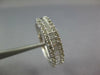ESTATE WIDE .43CT DIAMOND 14KT WHITE GOLD 3D MULTI ROW CRISS CROSS WAVE FUN RING