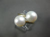 ESTATE AAA SOUTH SEA PEARL 14KT YELLOW GOLD 3D CLASSIC CRISS CROSS LOVE RING
