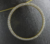 ESTATE EXTRA LARGE 1.04CT DIAMOND 18K WHITE GOLD CIRCLE OF LIFE FLOATING PENDANT