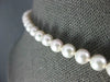 ESTATE 5mm AAA SOUTH SEA PEARL 14KT WHITE GOLD CLASSIC FILIGREE NECKLACE #22695