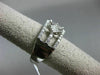 ESTATE WIDE 1CT ROUND & PRINCESS DIAMONDS 14KT WHITE GOLD 3D SEMI ETERNITY RING