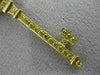 ESTATE LARGE 2.50CT FANCY YELLOW DIAMOND 18K YELLOW GOLD KEY TO MY HEART PENDANT