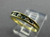 ESTATE .18CT DIAMOND & SAPPHIRE 14KT YELLOW GOLD CHANNEL ANNIVERSARY RING #18545