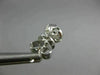 ESTATE LARGE .75CT ROUND DIAMOND 18KT WHITE GOLD CLASSIC FLOWER CLUSTER EARRINGS